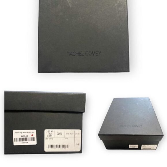 New in Box, Rachel Comey Jibe Clog in Blue multi print leather,  Size 10 - Picture 12 of 14